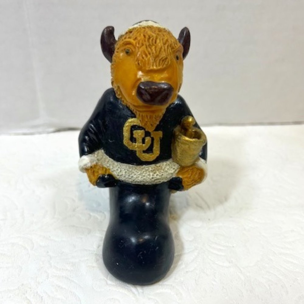 VTG Colorado University Buffaloes “Ralphie" Mascot Collegiate Figurine Standing